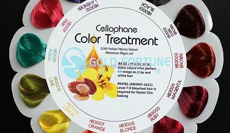 salon hair colour chart