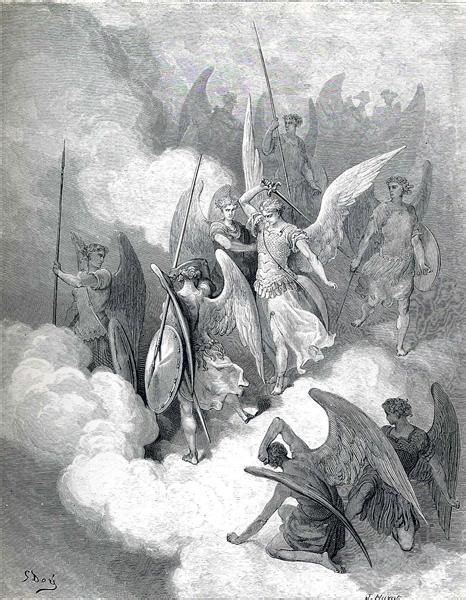 Abdiel And Satan C1868 Gustave Dore