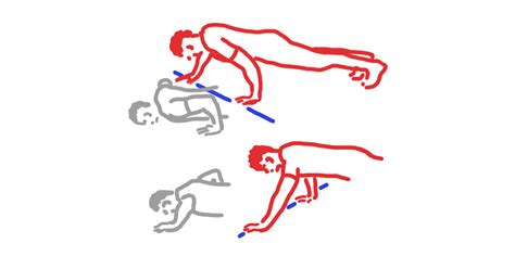 Staggered Push Up Exercise Movertips