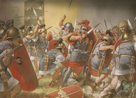 Legions In Gaul Angus Mcbride Roman History Warriors Illustration