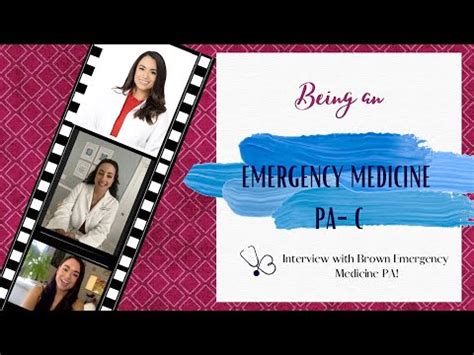 Being An Emergency Medicine Pa Youtube