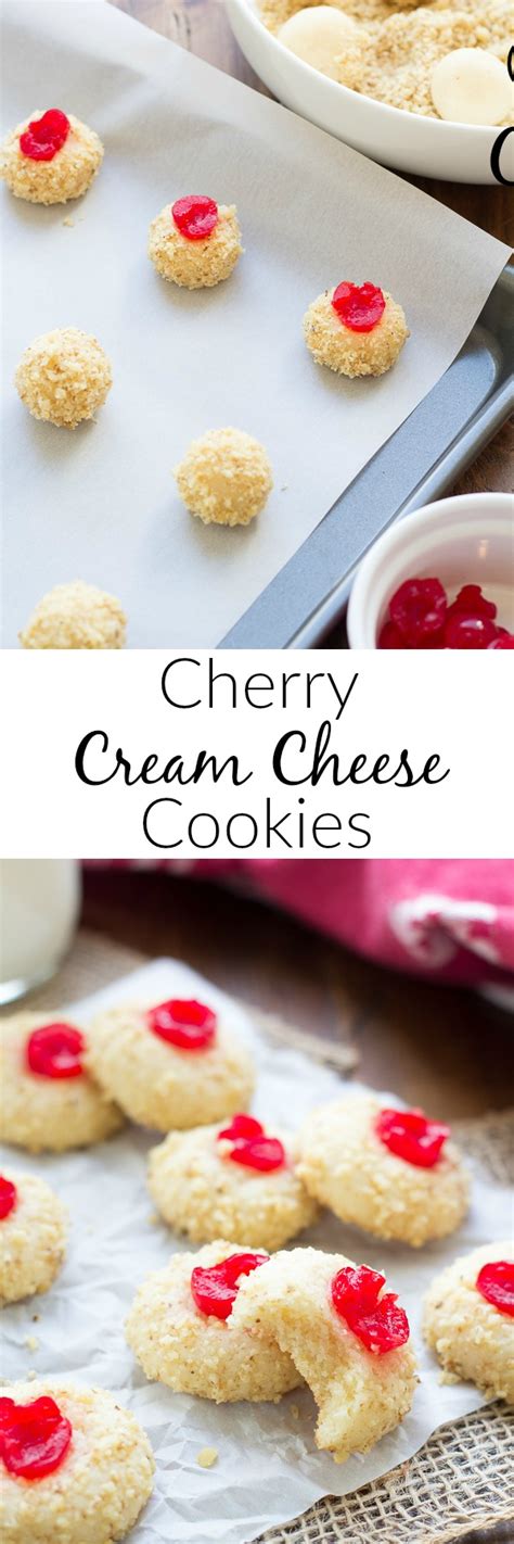 Cherry Cream Cheese Cookies Kristines Kitchen