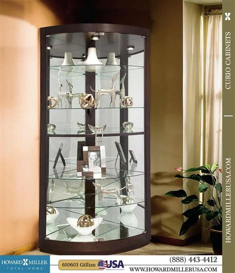 Corner Curio Cabinet Espresso Glass Cabinet Doors Glass Curio Cabinets Curved Glass