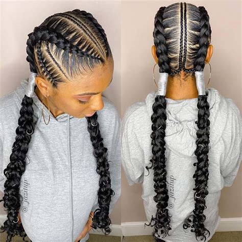 2 Feed In Braids Hairstyles Jf Guede