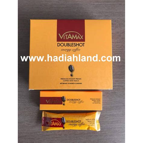 Vitamax Doubleshot Maca Energy Coffee 10x20 G Malaysia Price Wholesale