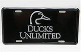 Images of Ducks Unlimited Front License Plate