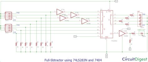 4 Bit Binary Subtractor Circuit Diagram Wiring Draw