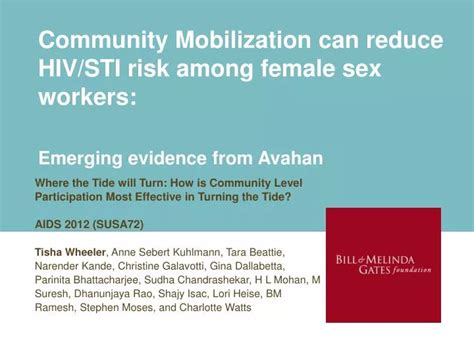 Ppt Community Mobilization Can Reduce Hivsti Risk Among Female Sex