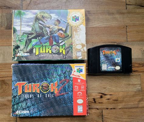 Nintendo Turok Bundle With Boxes And Manuals Ebay