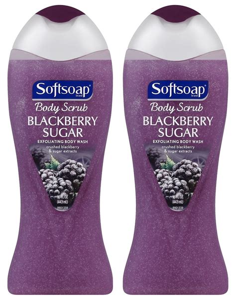 Softsoap Exfoliating Body Wash Blackberry Sugar 20oz