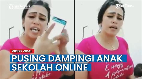 Viral Emak Emak Curhat Pusing Dampingi Anaknya Sekolah Online Di Rumah