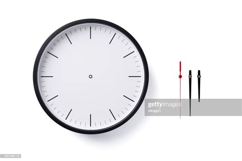 Blank Clock Face With Clock Hands High Res Stock Photo Getty Images