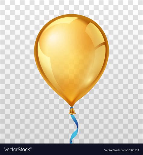 Gold Balloon Royalty Free Vector Image Vectorstock