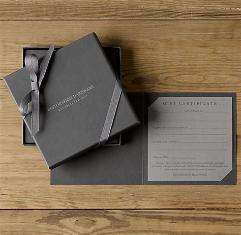 Restoration hardware also gives members access to exclusive deals. Gift Card