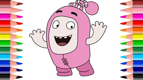 Oddbods newt free and printable coloring pages for kids cartoon free coloring pages for kids free printable coloring pages, connect the dot pages and color by numbers pages for kids. Oddbods Newt - Drawing and Coloring - YouTube