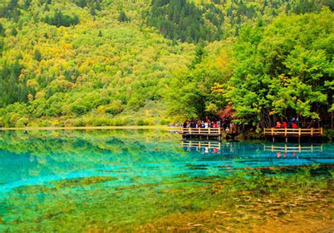 Jiuzhaigou National Park Map Weather Crystalline Turquoise Lake