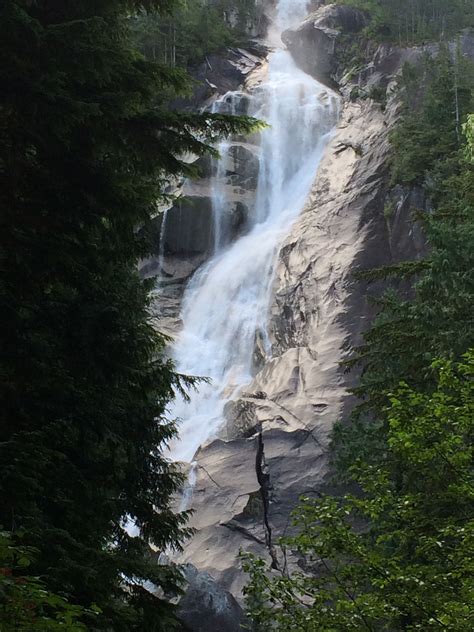 Shannon Falls Near Whistler Mountain In Canada Absolutely Breath