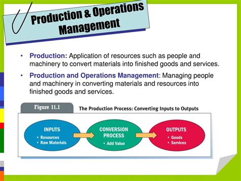 Ppt Production And Operations Management Powerpoint Presentation