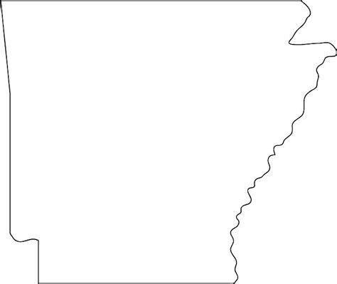 Arkansas Outline Map