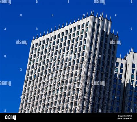 Tilted Skyscraper Architecture Background Hd Stock Photo Alamy