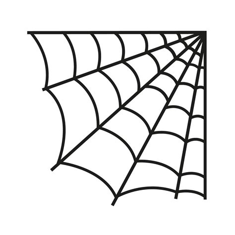 Spider web thin line vector icon. | Illustrator Graphics ~ Creative Market