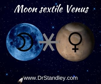 The Moon Sextile Venus Aspect On DrStandley Com