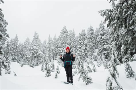 Grouse Mountain Snowshoeing In The Fog Wedding Photographers For