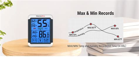Thermopro Tp55 Digital Hygrometer Indoor Thermometer