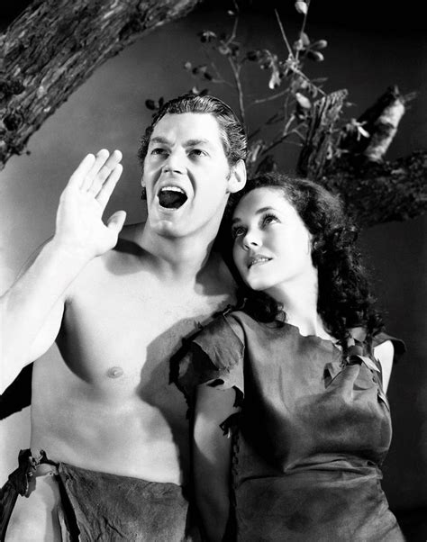Johnny Weissmuller As Tarzan And Maureen Osullivan As Jane Maureen Osullivan Tarzan Tarzan