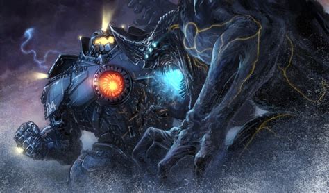 Gipsy Danger And Knifehead Pacific Rim Drawn By Tatsuyaatelierroad