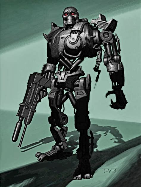 Monstrous Unused Terminator Salvation Robot Concept Art By Miles Teves