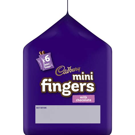 Cadbury Mini Fingers Biscuits Mini Bags Multipack 116g Woolworths
