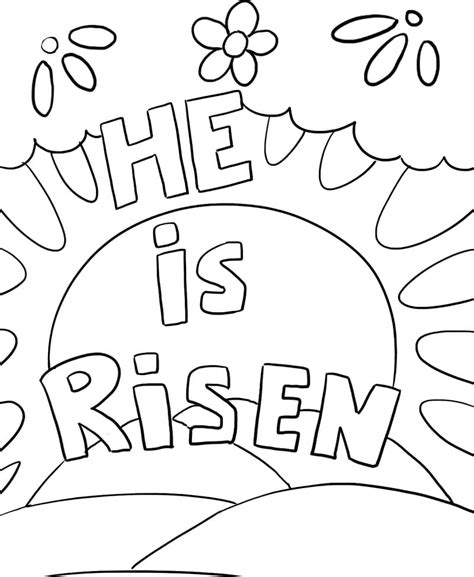 He Is Risen Coloring Pages Free Printable Coloring Pages For Kids