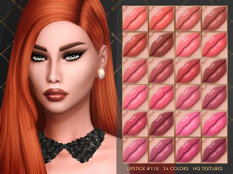 The Sims Resource Maxis Match Lipstick 118