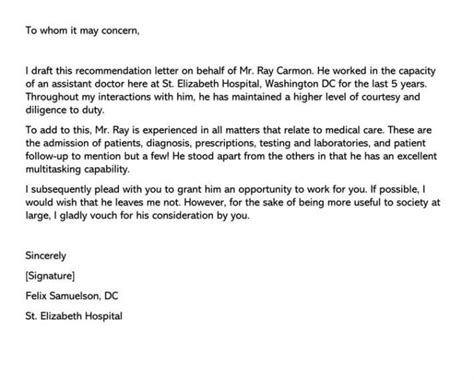 To Whom It May Concern Doctor Letter For Your Needs Letter Template Collection