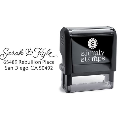 Wic nutrition program for women, infants food stamp (snap) recipients may receive additional funding. San Diego Script Address Stamp | 904 Custom