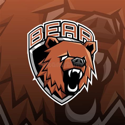 Bear Mascot Logo Esports Stock Vector Illustration Of Club 257282250