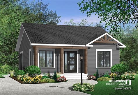 Below are 11 best pictures collection of single story house plans with porches photo in high resolution. House plan 2 bedrooms, 1 bathrooms, 3113 | Drummond House ...