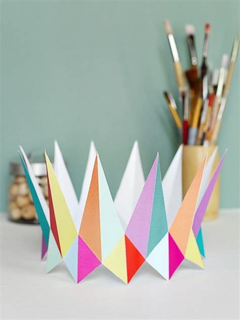 How Fun Modern Diy Printable Paper Crown Birthday Party Crowns For