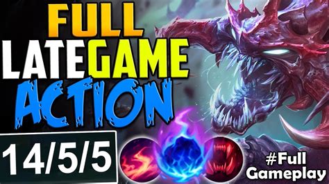 Full Late Game Action Intense Teamfights New Runes Chogath Vs