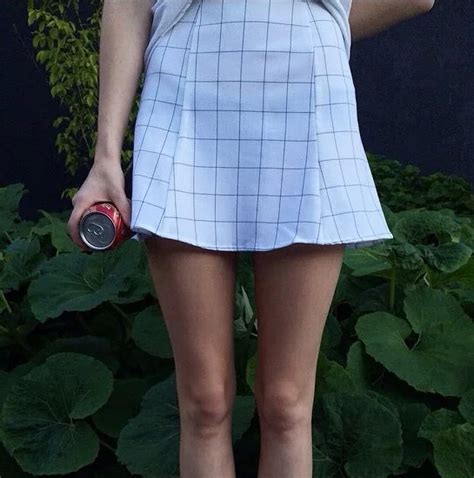 white grid skirt on storenvy