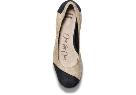 Toms Suede Burlap Alessandra Womens Ballet Flats In Natural Lyst