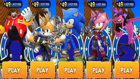 Sonic Dash All Sonic Prime Characters Unlocked Tails Nine Boscage