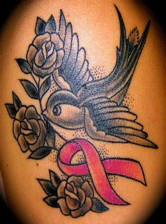 Breast cancer tattoos with flowers. Tattoo Styles For Men and Women: Breast Cancer Ribbons Tattoos