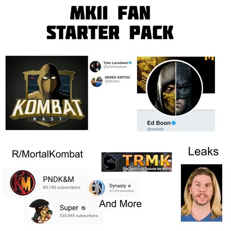 Mk11 Fan Starter Pack Rmortalkombat