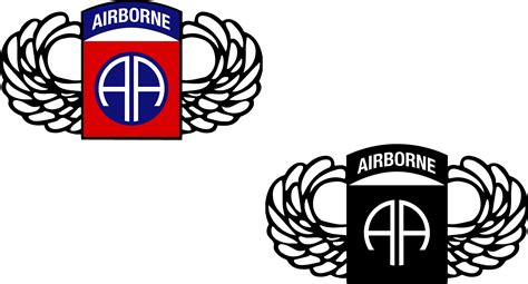 82nd Airborne Logo Unit Insignia Jump Wings Airborne Tab Us Etsy España