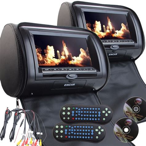 2x9 Car Headrest Dvd Player Hd 1080p Pillow Monitor Backseat Video