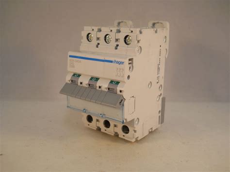 Hager Mcb 40 Amp Triple Pole 3 Phase Circuit Breaker Type D 40a Ndn340a