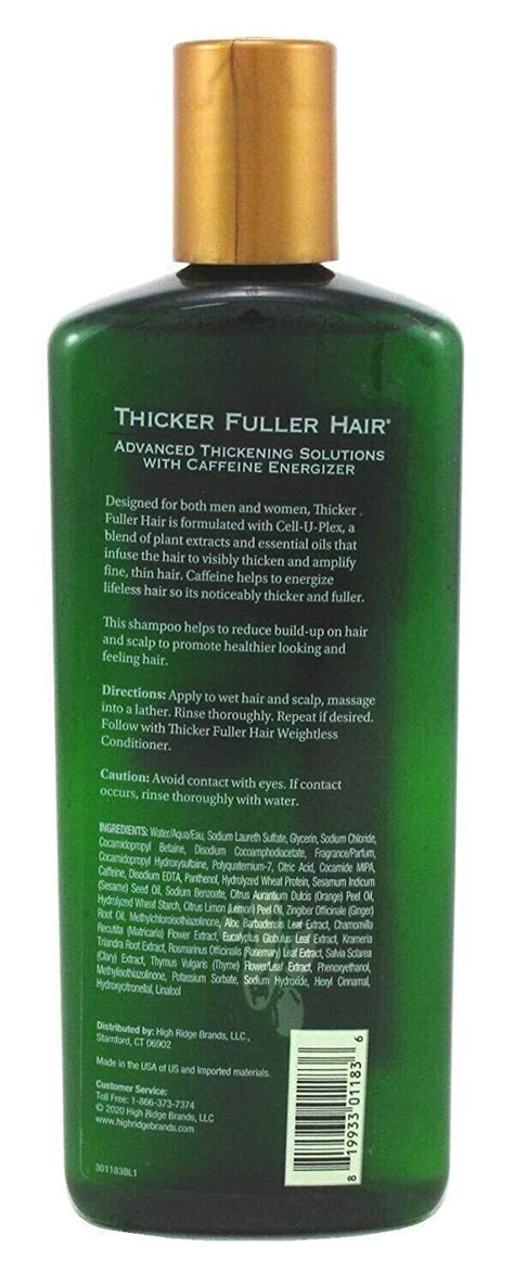 Thicker Fuller Hair Revitalizing Shampoo 301183bl1 12 Oz For Sale