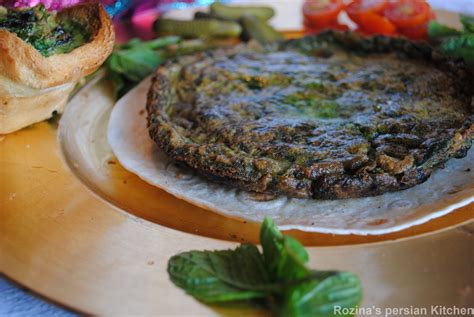 Persian Frittata With Herbs Kookoo Sabzi Kookoo Sabzi Persian Food Sabzi Recipe